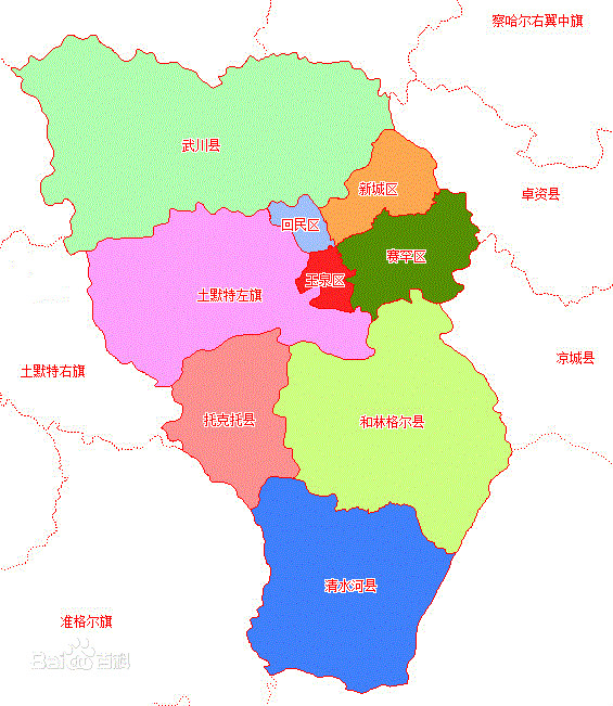 呼市最新地图,呼和浩特最新版图