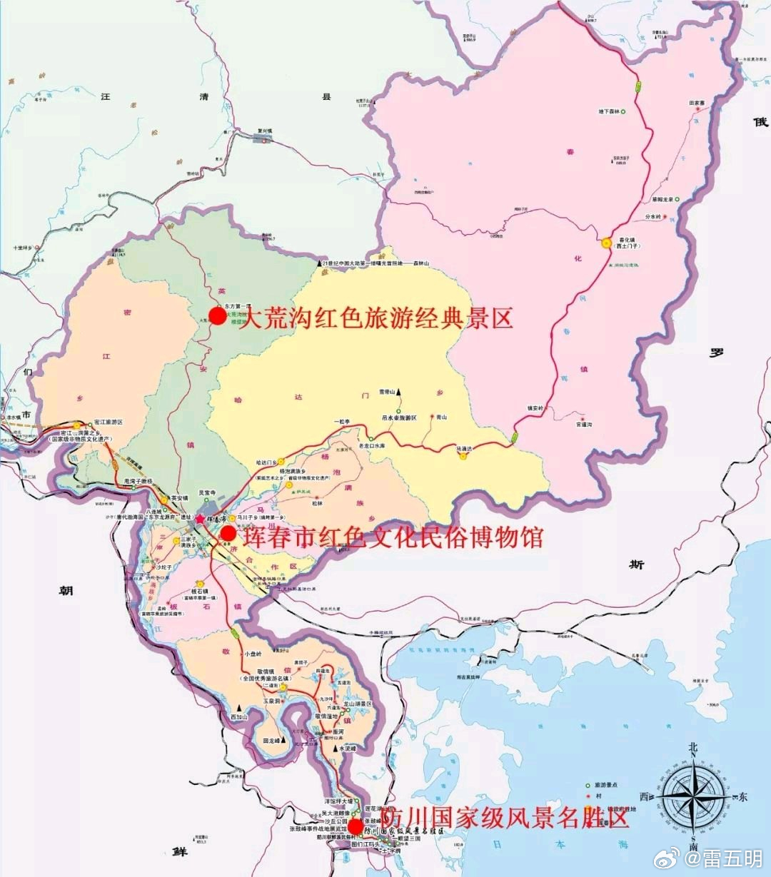 珲春最新地图,珲春最新版图