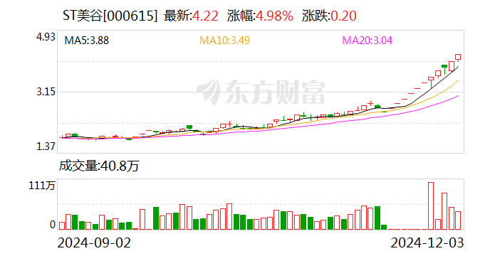 ST美谷：法院决定对公司启动预重整