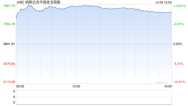 午盘：美股涨跌不一 中概股指数大涨10%